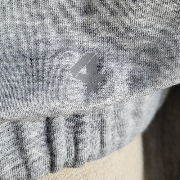 NWT Fourlaps Rush Pullover Hoodie Cinch Waist Grey Heather size S - Picture 7 of 10